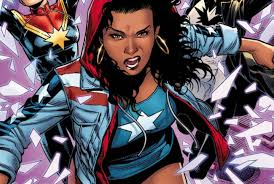 Hispanic Heritage Month Day Nine (9/23/2018). #43 CHARACTER Miss America's debut was in Vengeance #1 (September 2011 issue/Marvel Comics). Soon America Chavez gained in popularity as an out LGBT heroine! One of her powers is traveling through different realities!  @SuperGaypod