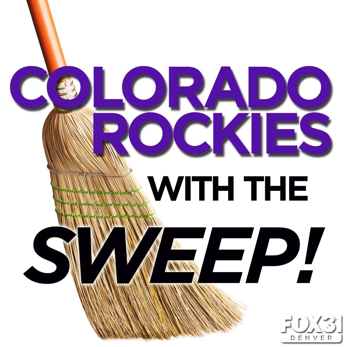 COSportsNut's tweet photo. #Rockies25th with the SWEEP! #HuntForRocktober https://t.co/hCZv069F9C