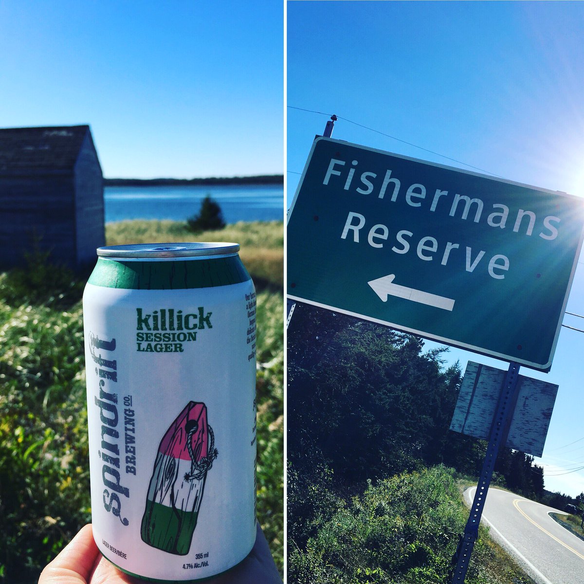SpindriftBrew's tweet photo. The Adventures of Killick: spending a sunny Sunday exploring Fishermanβs Reserve in Seaforth! π»πβοΈβοΈ #sundayfunday #photoshoot #theadventuresofkillick
#nscraftbeer #craftbeer #beer #killick #killicksessionlager #lager #fishermansreserve #seaforth #novascotia https://t.co/tbZa8PLULt