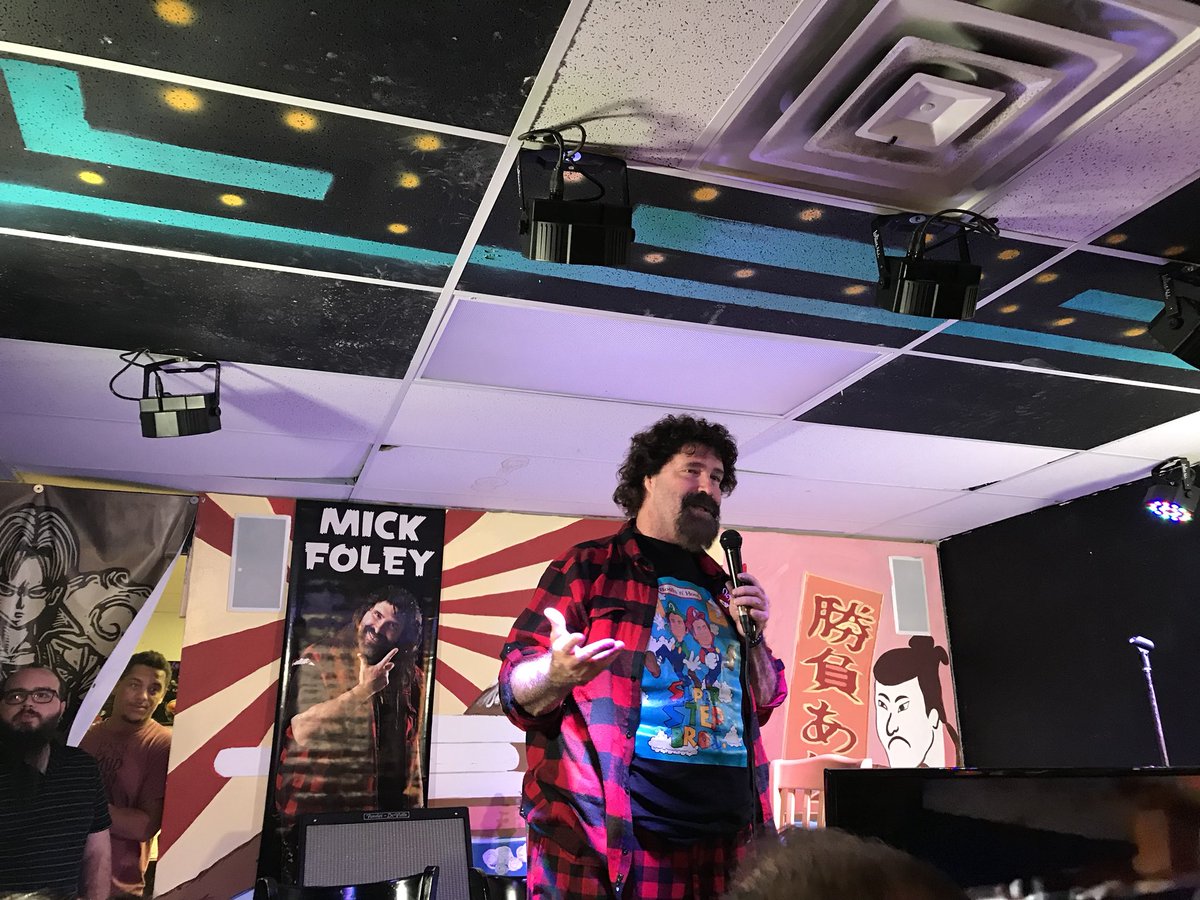 smFISHMAN's tweet photo. Kudos to @RealMickFoley who will have raised more than $7,500 for the @HumaneSociety of Broward County between his two #20YearsofHell shows. Not to mention his @eBay auctions: https://t.co/b7aTs6NKcK #WWE https://t.co/Rwws8yeVXl