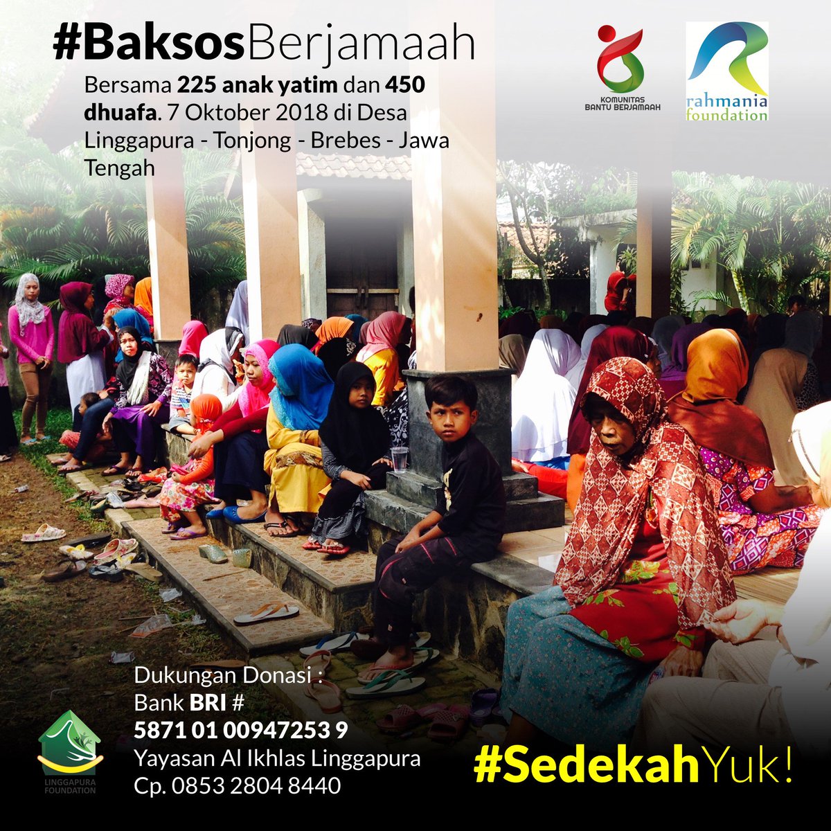BantuBerjamaah's tweet photo. Yuk dukung aksi kebaikan kami bisa melalui @BantuBerdaya  juga lhoo. https://t.co/Yc1TUHNT21
