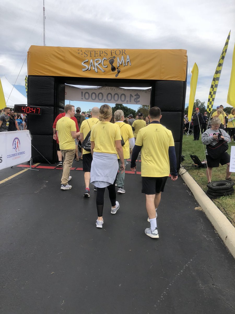 ngemberling's tweet image. Inspiring celebration today at #StepsForSarcoma hosted by @OSUCCC_James. Over $1m was raised for cancer research! Grateful to be there on Team @gabe_gembo.