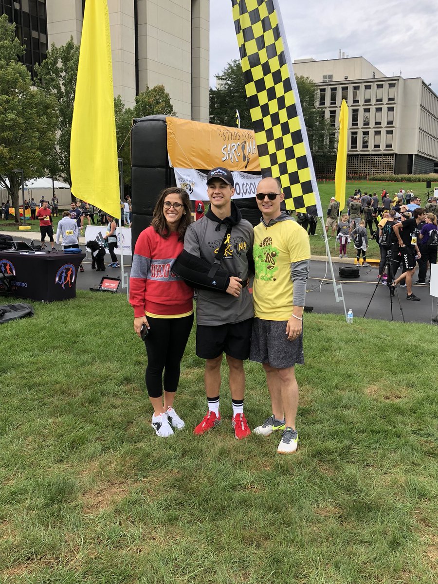 ngemberling's tweet image. Inspiring celebration today at #StepsForSarcoma hosted by @OSUCCC_James. Over $1m was raised for cancer research! Grateful to be there on Team @gabe_gembo.