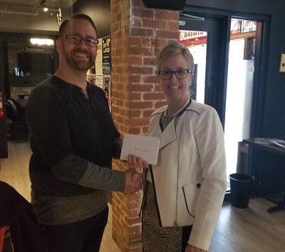 HLHL2018's tweet photo. Congrats to the #HLHL2018 poster award winners: Kirk Furlotte (Student Award), Melissa Stewart (Community Award) and Dr. Joan Turner 
(Research Award). Thanks to Pharmasave for sponsoring the awards. @DalHealth @MSVU_Halifax @DalHPI @Kirk1977 https://t.co/IrX6FYSsDH