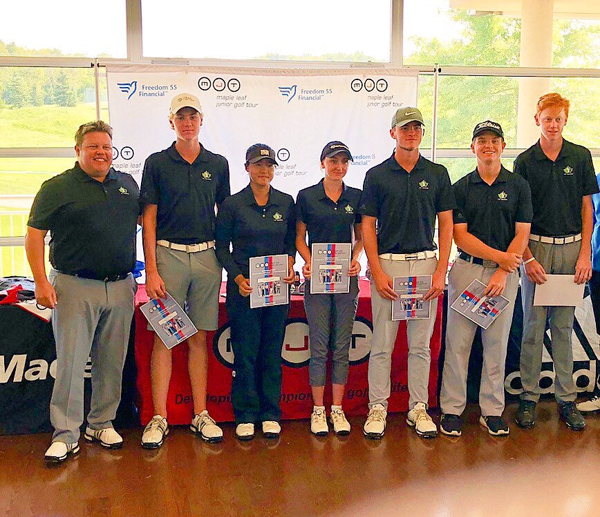 Great weekend with this gang @maplejt #NationalTeamChallenge @TheGolfOntario #teamfun #juniorgolfers