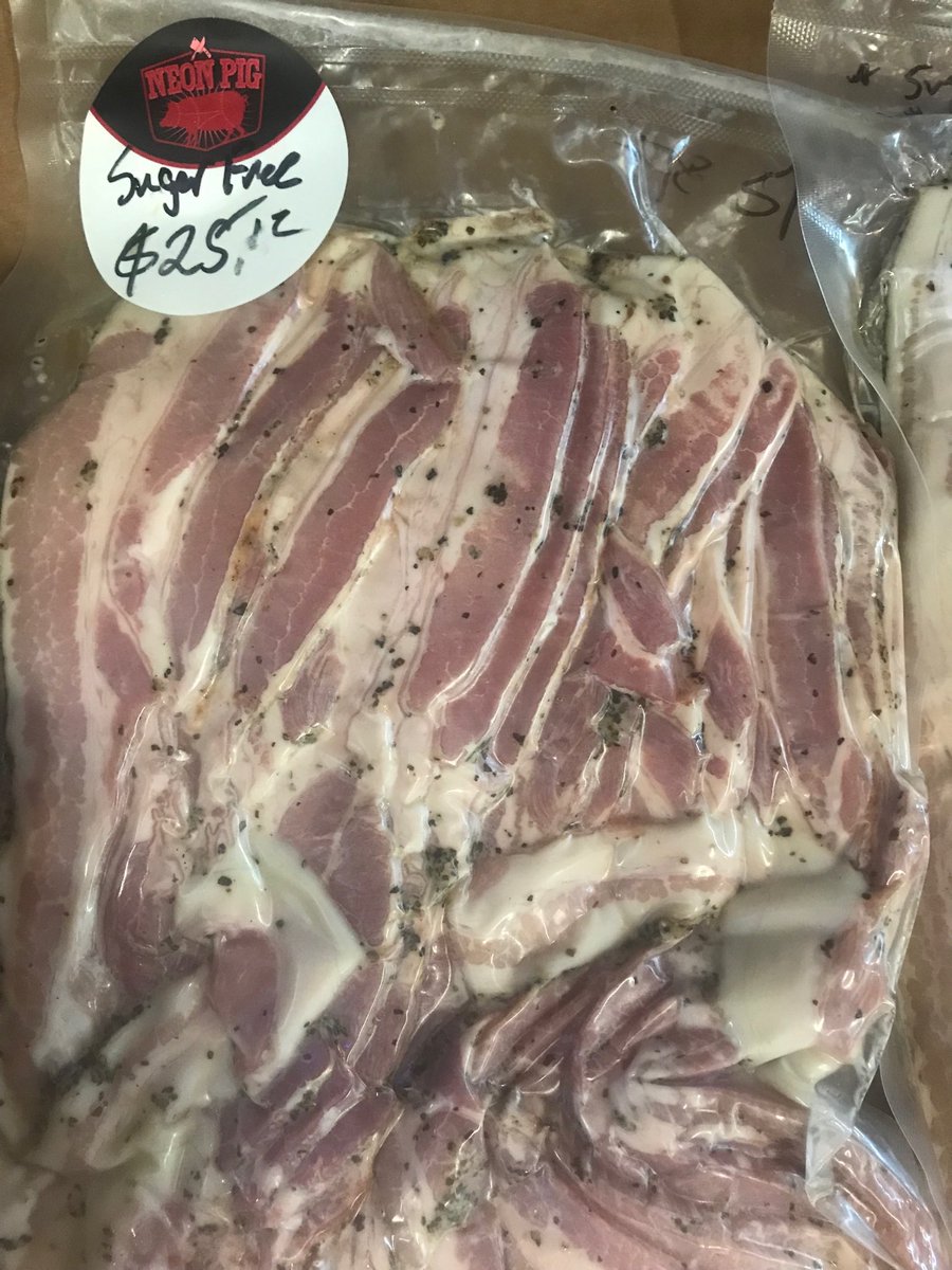 Did you know we make sugar-free bacon ? #YeahWeDo #SugarFreeBacon #NeonPigBacon