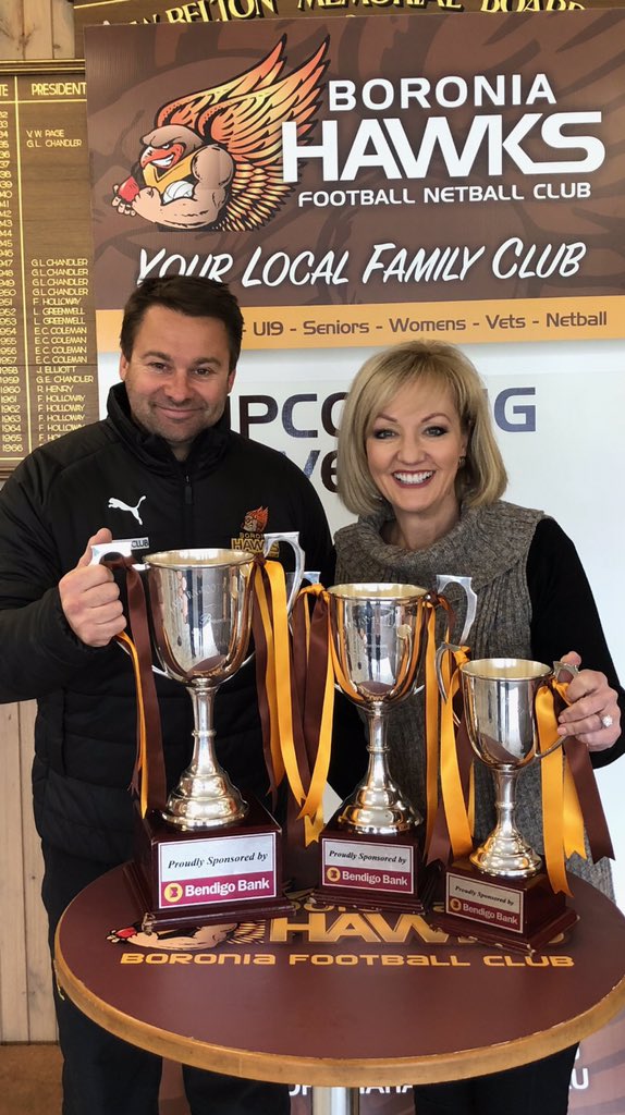 boroniahawksfnc's tweet photo. A huge thank you to @heidivic for her loyal support of @boroniahawks #3flags 🏆🏆🏆 https://t.co/t2KJanlBc4