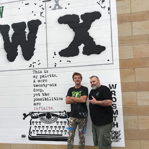 FCPerkins's tweet photo. This is a mural &amp; sculpture that was recently added to the front of Worcester’s Public Library and I’m reminded of this class every time I go by it. ❤️#506iv #ofcourse https://t.co/H49enXJA6S