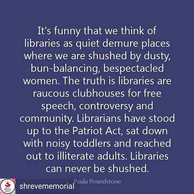 PinsonLibrary's tweet image. 👆👍🙌✊
Regrann from @shrevememorial -  Can&apos;t shush us.⠀
#loveyourlibrary #librarycardsignupmonth #shrevelibrary #shrevememoriallibrary #librariesofinstagram - #regrann ift.tt/2xv84QU