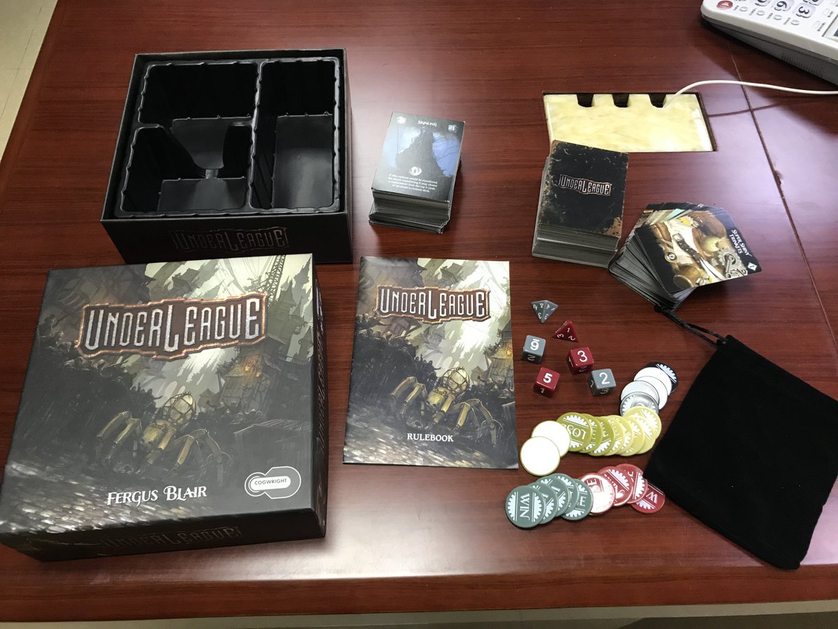 CogwrightGames's tweet image. We've just completed the production run of our first game, UNDERLEAGUE! More details in our latest project update: kickstarter.com/projects/cogwr…