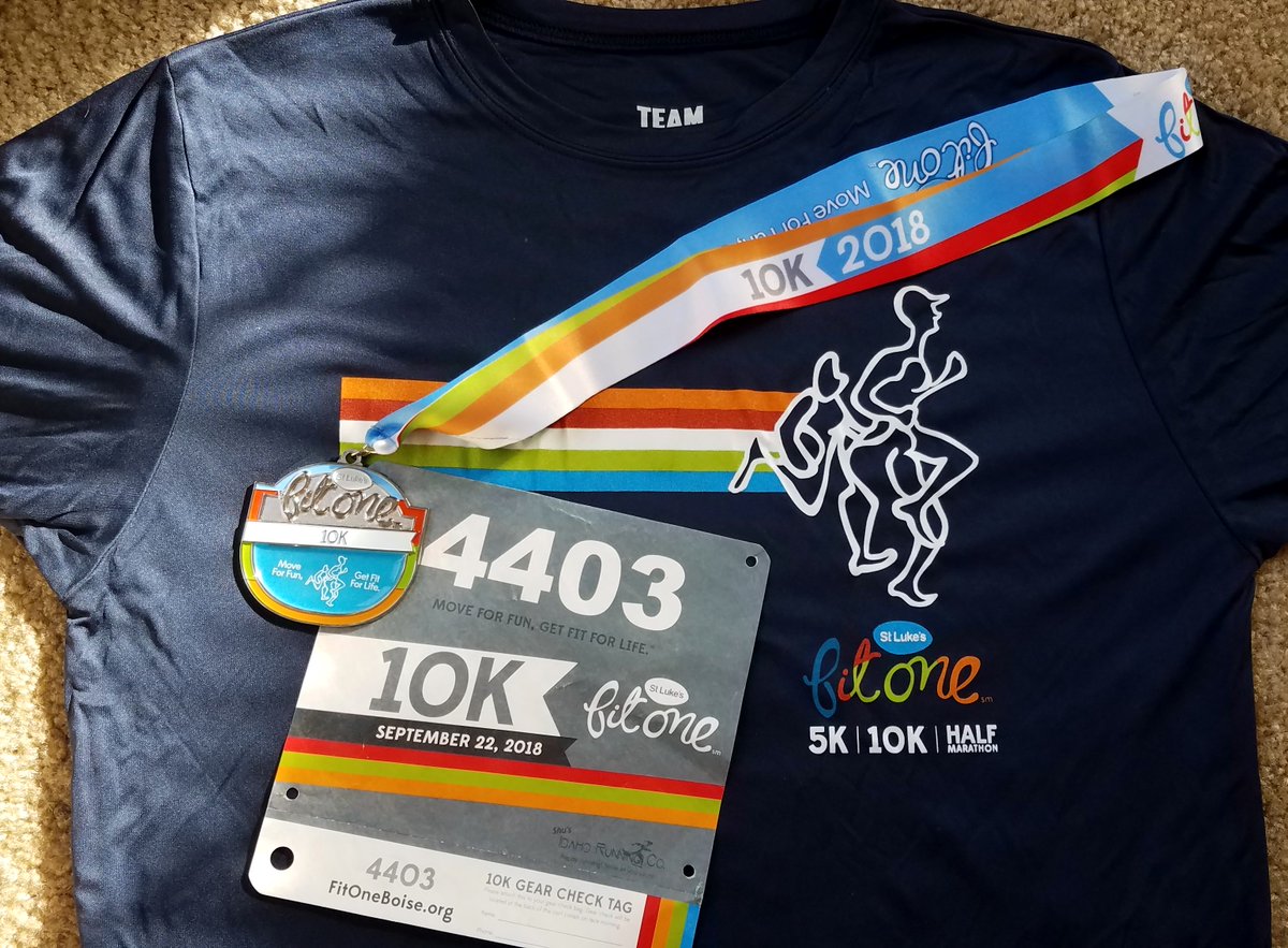 RoinDig's tweet image. Back in the fast lane at #FitOneBoise. A beautiful morning for a respectable #10K pace with no training!