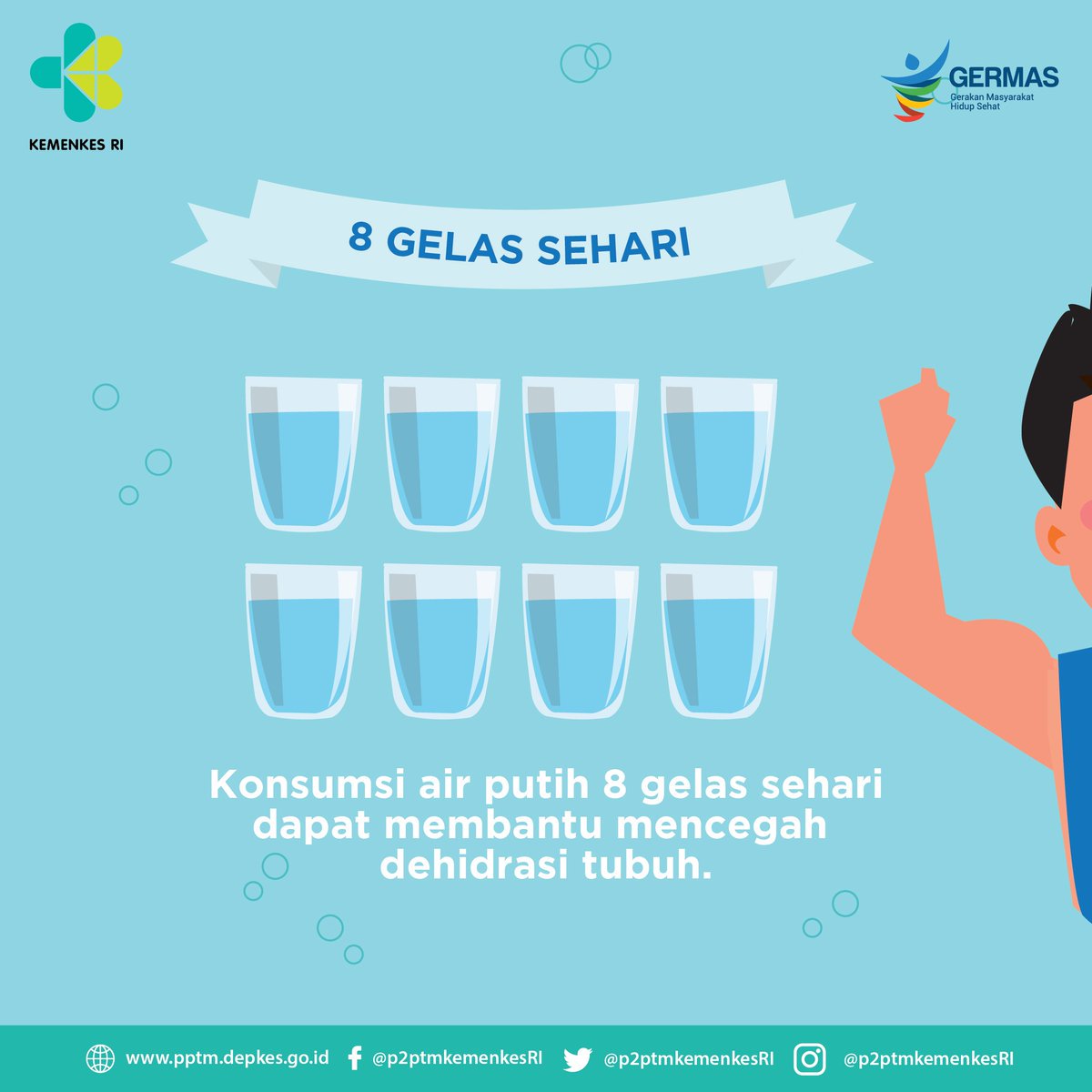 Poster minum air putih