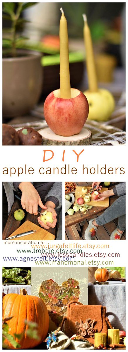 🍂 Sunny Autumn Morning + Apple Candleholder D.I.Y. bit.ly/2MYumiS
In <a href="/EtsyLithuania/">EtsyLithuania</a> #blog 

#Fall #Autumn #falldecor #Fall2018 #MondayMood #Autumn2018  #DIY