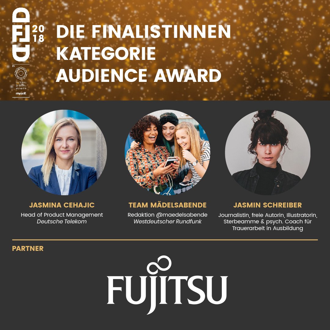 Wir freuen uns, euch die Finalistinnen des „Digital Female Leader Award“ in der Kategorie „Audience Award“ vorstellen zu dürfen und bedanken uns bei <a href="/fujitsu/">fujitsu</a> für das Sponsoring 🎉 Hier erfahrt ihr mehr >>>  bit.ly/2NTbzKo #congrats #dfla18 #turnthedigitalon <a href="/gd_women/">Global Digital Women</a>