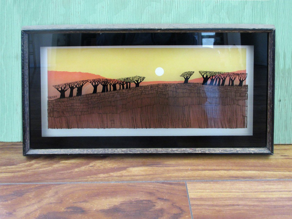 SquirrelAwayVtg's tweet photo. Vintage Virgil Thrasher 3D Art Glass Shadow Box The Slope, 1970s Modernist Painting, 70s Wall Hanging by Lucid Lines https://t.co/UguDqMpD5d #Etsy #vintage #etsyVintage #AbstractModernist https://t.co/BvgbJWkF1n