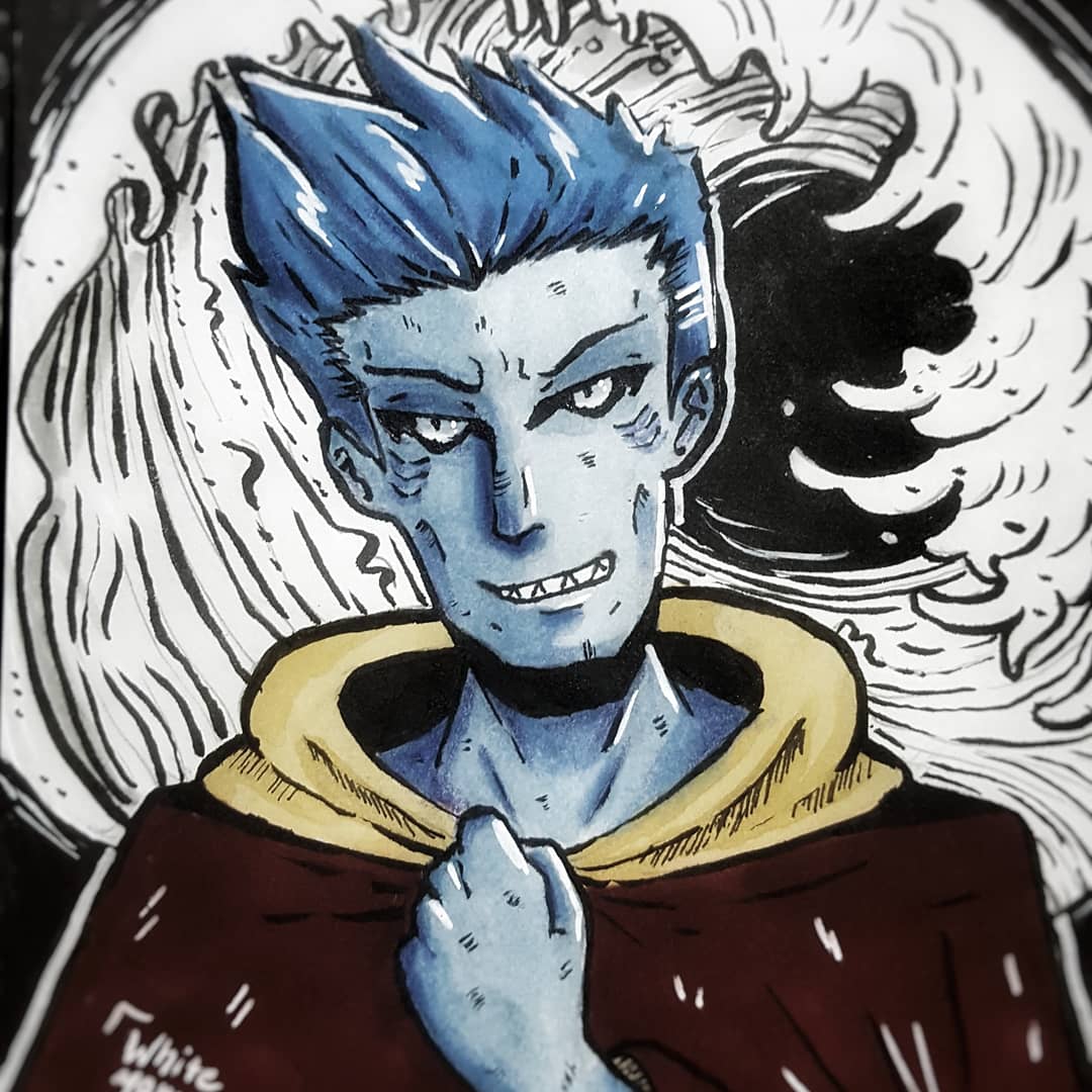 manju_art's tweet photo. My shark baby boy! I'm a hugh Kisame fangirl! 💖

#hoshigakikisame #sharkboy #blueboy #akatsuki #mistninja #swordsman #NarutoShippuden #copicmarkers #tradcionalart #drawing #shark #edotensei https://t.co/vZpC5lUxAx