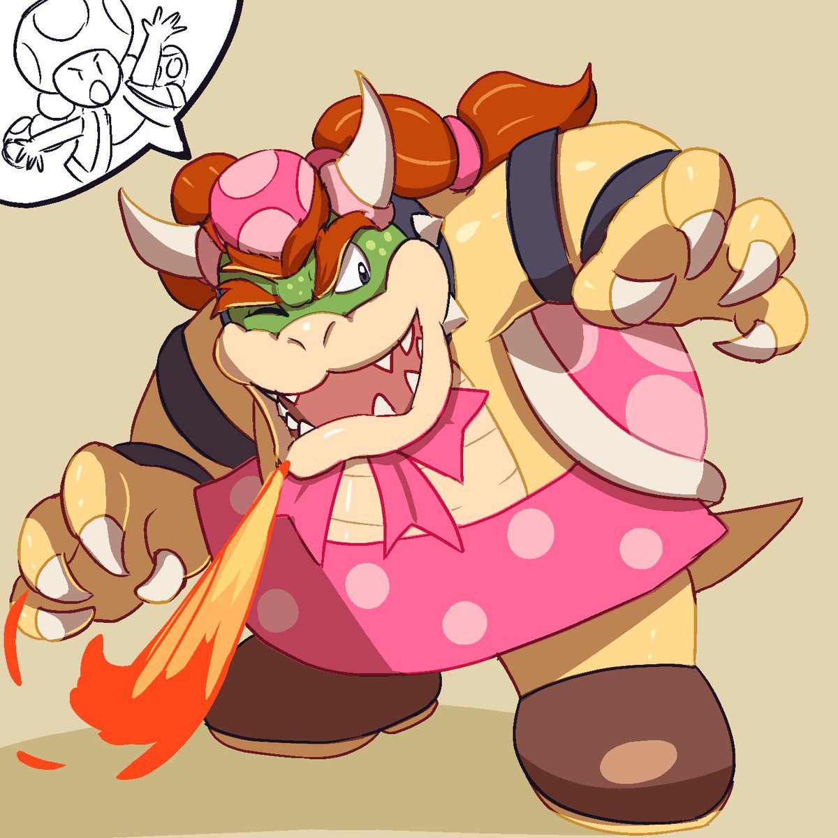the REAL #Bowsette #bowser #toadette #NewSuperMarioBrosUDeluxe.