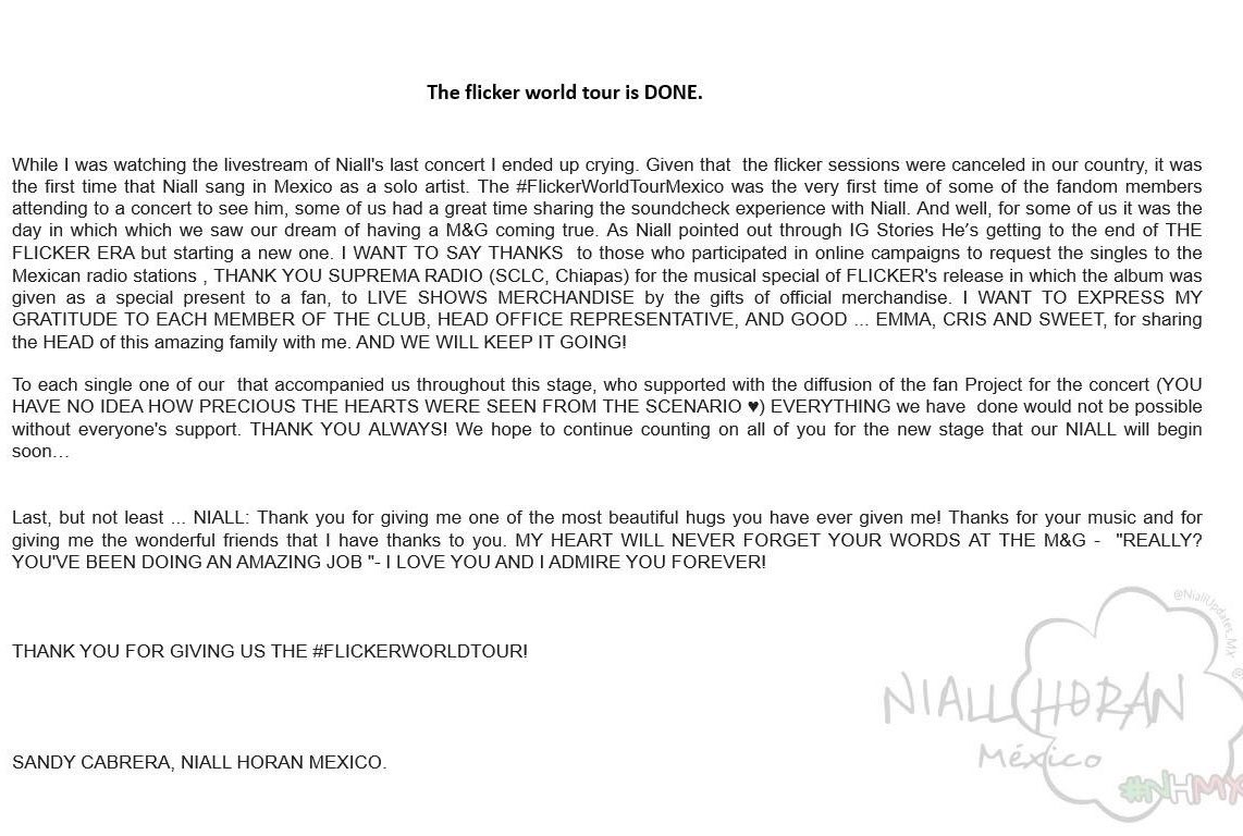OfficialNHMX's tweet photo. To my dear @NiallOfficial and to our dear followers ... https://t.co/qCOX5mfz5J