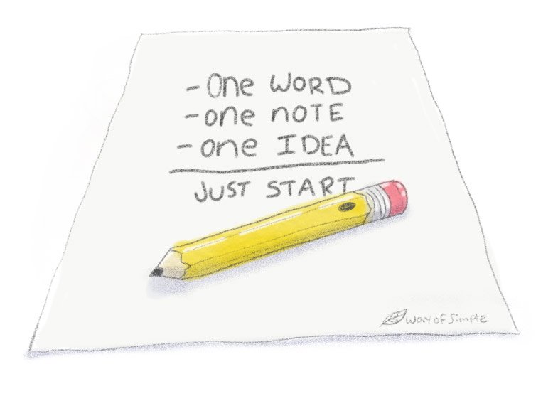 WayofSimple's tweet image. Have an idea you want to turn into reality?  Try this simple trick...
JUST START!
