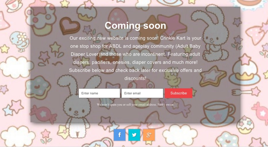 Checkout our site coming soon crinklekart.com