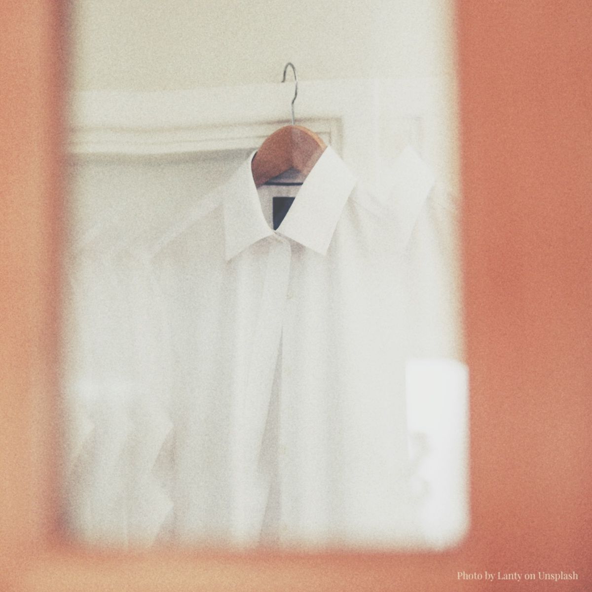 Wardrobe hack: always button the top button of your shirts on the hanger. It helps to maintain the shape of your collar so that it doesn’t look tired and sloppy when you wear it without a tie.