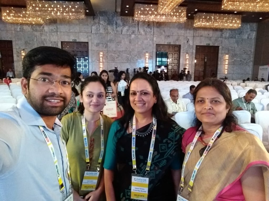shuklajayanti's tweet image. #IndiaCSRsummit2018 #csrbox #ngobox. Great opportunity to meet @UnitedWay colleagues from @UWMumbai @unitedwayhyd @uwbaroda