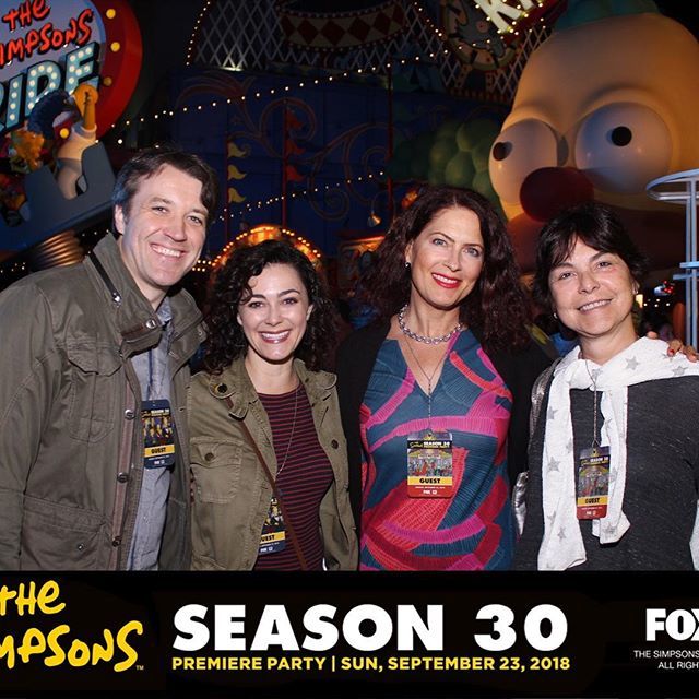 Amanda_Troop's tweet photo. Simpson’s party time! It’s season 30!! Honored I get to be a small part of this landmark show. #voiceover #voiceacting #cesdpride #cesdtalent https://t.co/4KzJpETyE8 https://t.co/WF9UsMnWbX