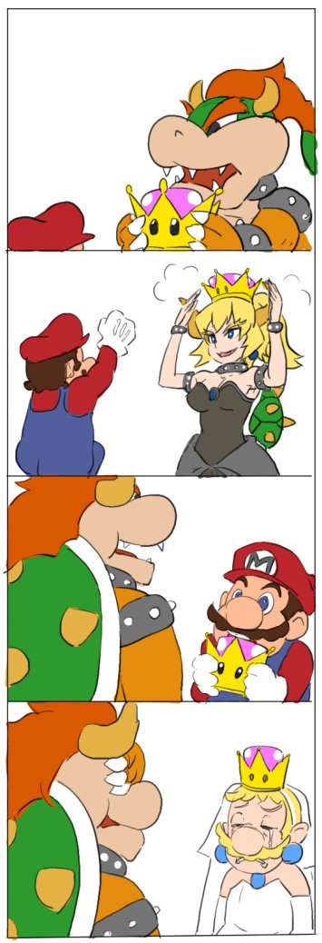 クッパ女体化 クッパ姫 が爆発的ブーム 絵師たちによりファンアートが大量発生 3ページ目 Togetter