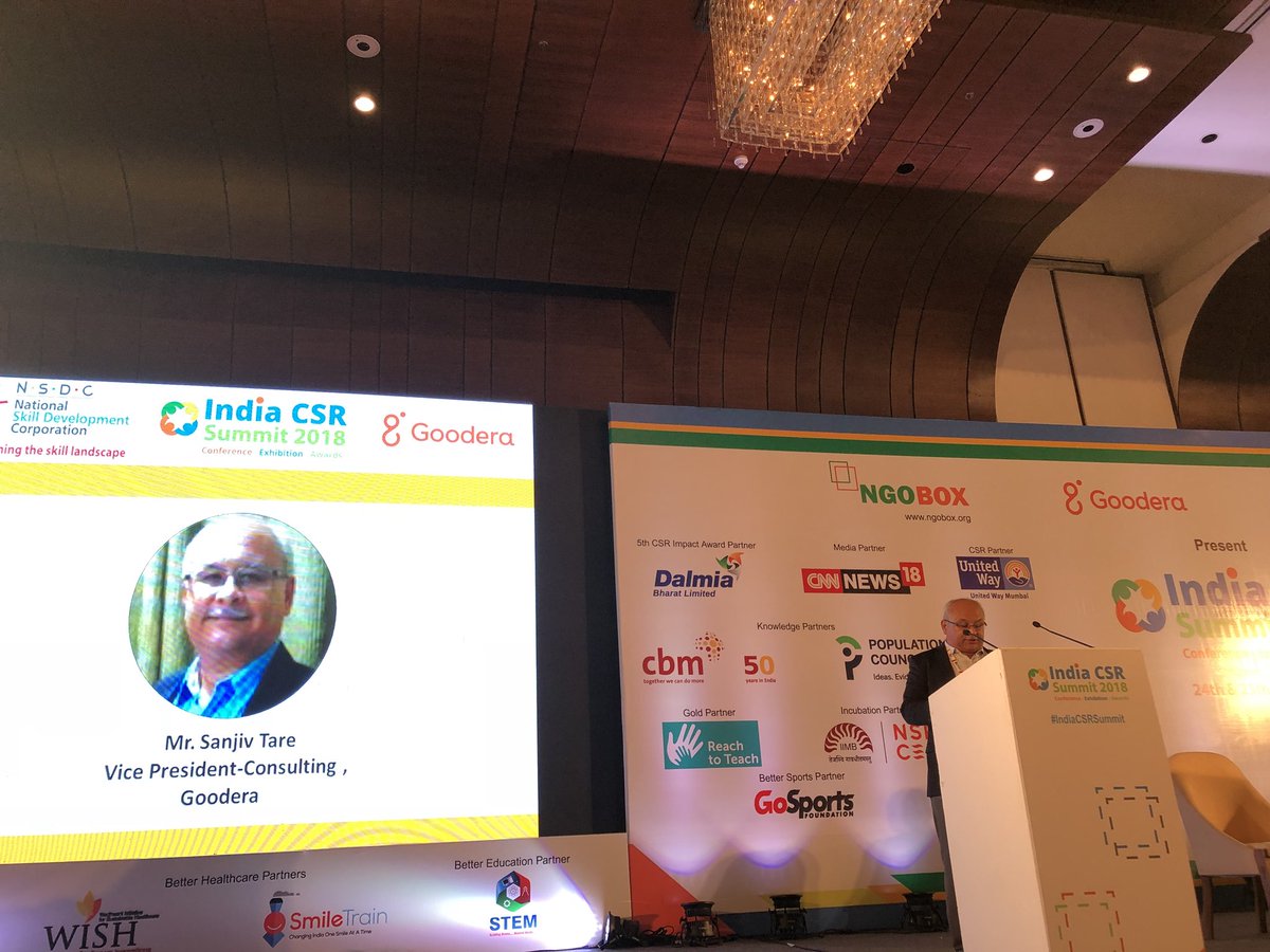 sidbshrestha's tweet image. #CSRSummit it makes sense to integrate sustainability &amp;amp; community actions in a company’s business strategy #Goodera VP. I would say with a focus -#ForEveryChild