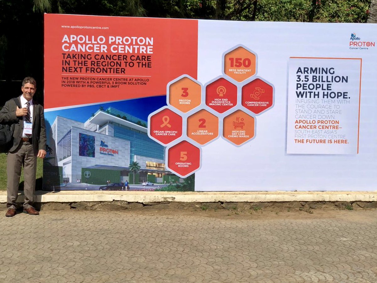 Awareness program on proton therapy in Kovalam, India during the Association of Surgical Oncology Meeting. Over 550 surgical oncologists attended the proton talk with our partners John Chandy, Vice-President at Apollo Hospitals and Marcio Fagundes, Medical Director at MCI!
