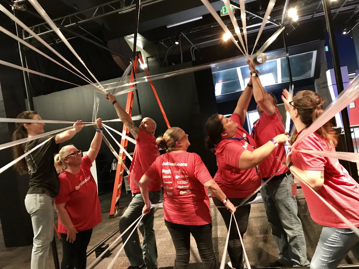 One week of taping is done on the #tapescape at @azsciencecenter for the #cosmicplayground exhibit. Thanks to Quicken Loans for all your help!