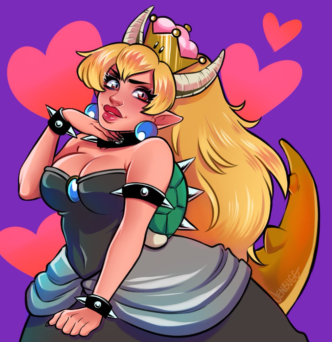 AzulGeck0's tweet image. Heard you guys have a crush.
Prints available at winter Sacanime2018!
#Bowsette