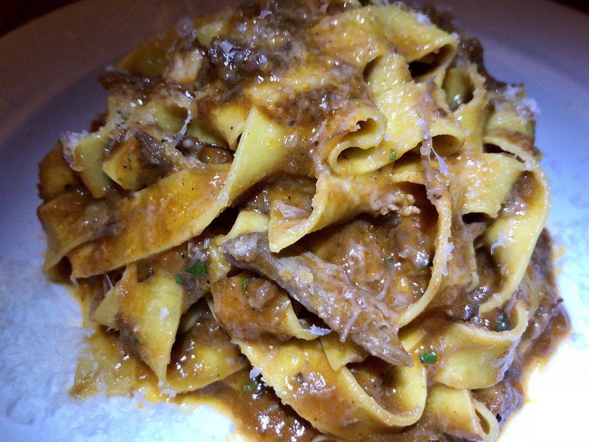 Fettuccine with duck ragu from HiPPO in Highland Park...