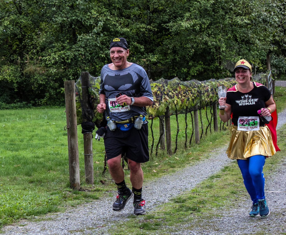 Ohgord's tweet photo. .@CVWineRun A super fun Sunday in Langley as more than 325 ran or walked in the annual 15K and 5K Campbell Valley Wine Run. And many of the costumes were awesome and yes, spirits were high! My photo recap https://t.co/HLWr8POacT https://t.co/aPW9ZRuT9R