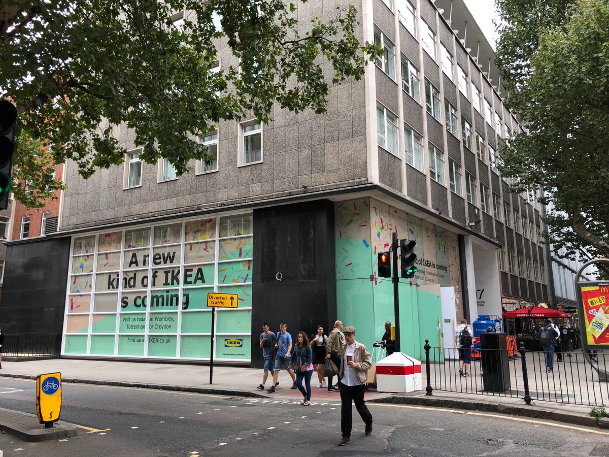 IKEA _London - Big Box Retailers are moving closer to their customers. Another example from Fitzrovia, London.