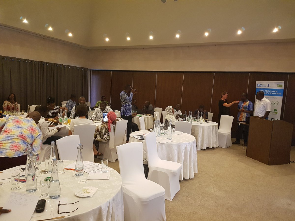 akuecklu's tweet photo. @NLinGhana At Learning Event organised by SNV where CSOs in FNS, Water &amp; Renewable energy in the Voice for Change partnership programme under the Strategic Partnership Programme advocate for evidence based policy at their local districts. https://t.co/dDbAfmFJR9