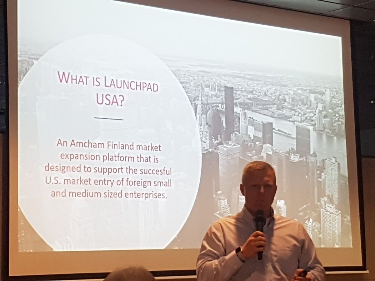 "Success for us is when a Finnish company successfully enters the US market." - <a href="/MKlyszeiko/">Mike Klyszeiko</a> <a href="/LaunchpadUSA/">Launchpad USA</a> <a href="/amchamwatch/">Amcham Finland</a> 
@EloHelsinki <a href="/BusinessFinland/">Business Finland</a> <a href="/teamfinlandfi/">Team Finland</a>