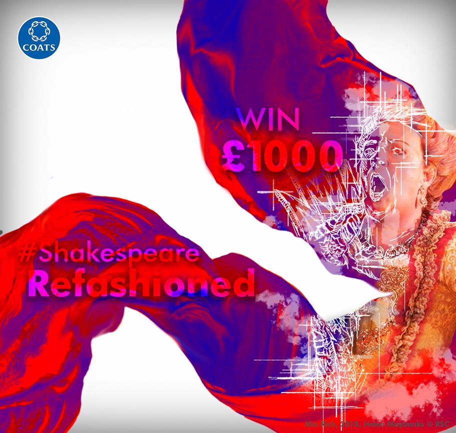 CALLING ALL STUDENTS!

Fancy winning £1,000? (Of course you do!)

We've teamed up w. <a href="/CoatsGroup/">Coats Group</a> on #ShakespeareRefashioned: Sketch a costume design for a Shakespeare character using Coats products for your chance to win 👗

Info: bit.ly/2DskkY1

#Students #FreshersWeek