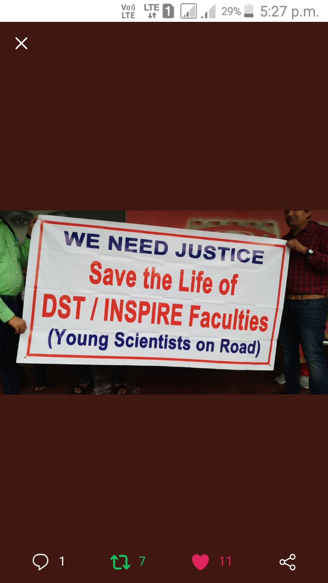 INSPIREfacultPK's tweet photo. Very sad situation for young scientist of India. Raising voice before DST office. Hope they listen. #saveinspirefaculty 

@EramAgha

@ndtvindia https://t.co/2RS7COHHot