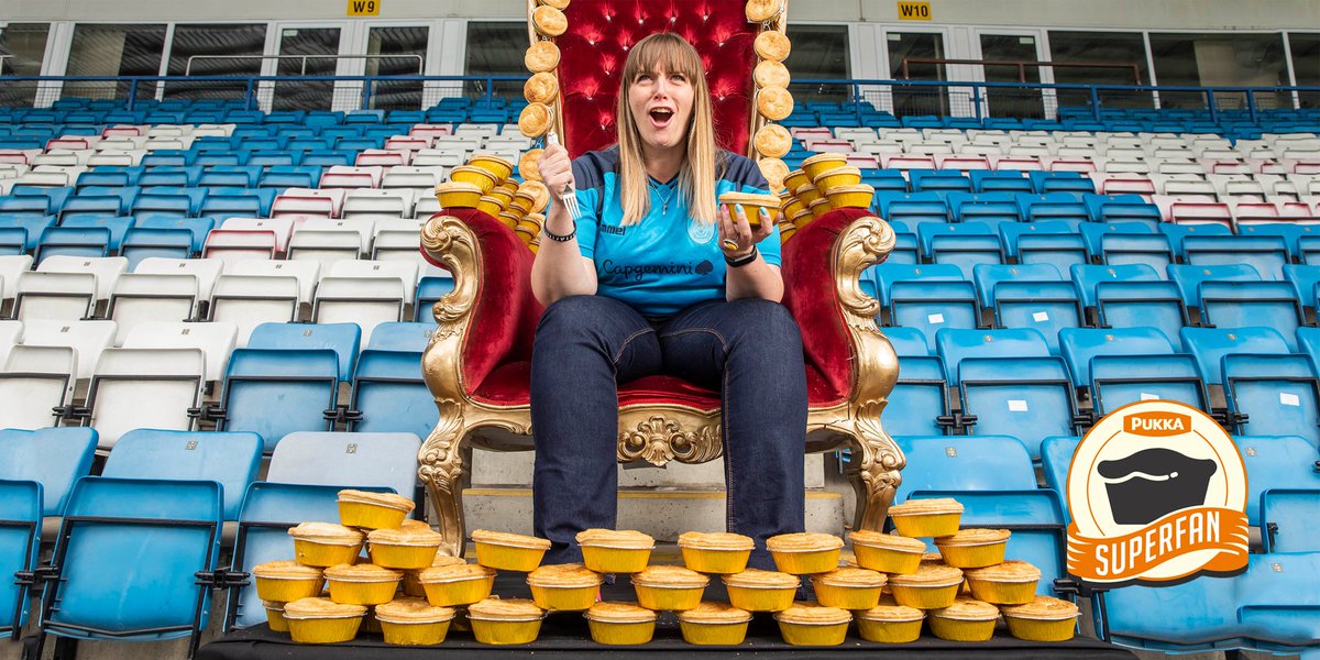 Introducing Her Majesty, the Queen of Pies! Pie blogger <a href="/awaydaypiegirl/">🍴 #AwayDayPieGirl™ 🍴</a> fought off the pastry-loving competition to be named our ultimate superfan, and she sure fits the crown. Well done, Katie!
