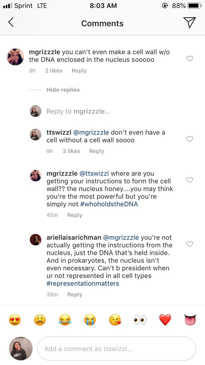 WallPlasma's tweet image. A little feud happening here on insta Looks like I’M winning ;) #DSAAPBio2