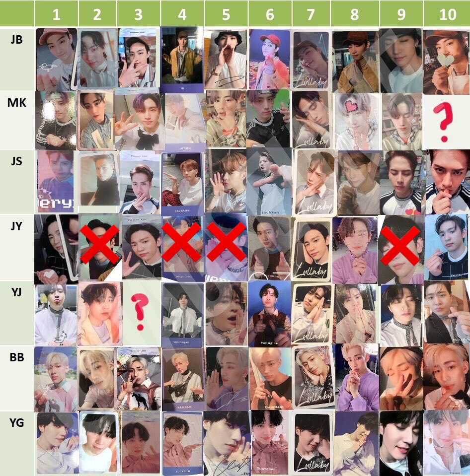 ダブル／ミストブルー GOT7 トレカ | iuggu.ru