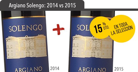 Annata sottile, annata ricca: una coppia in grande stile... e in grande promozione! @Argianowinery #Solengo 2014 vs 2015! bit.ly/2MWuTC5
