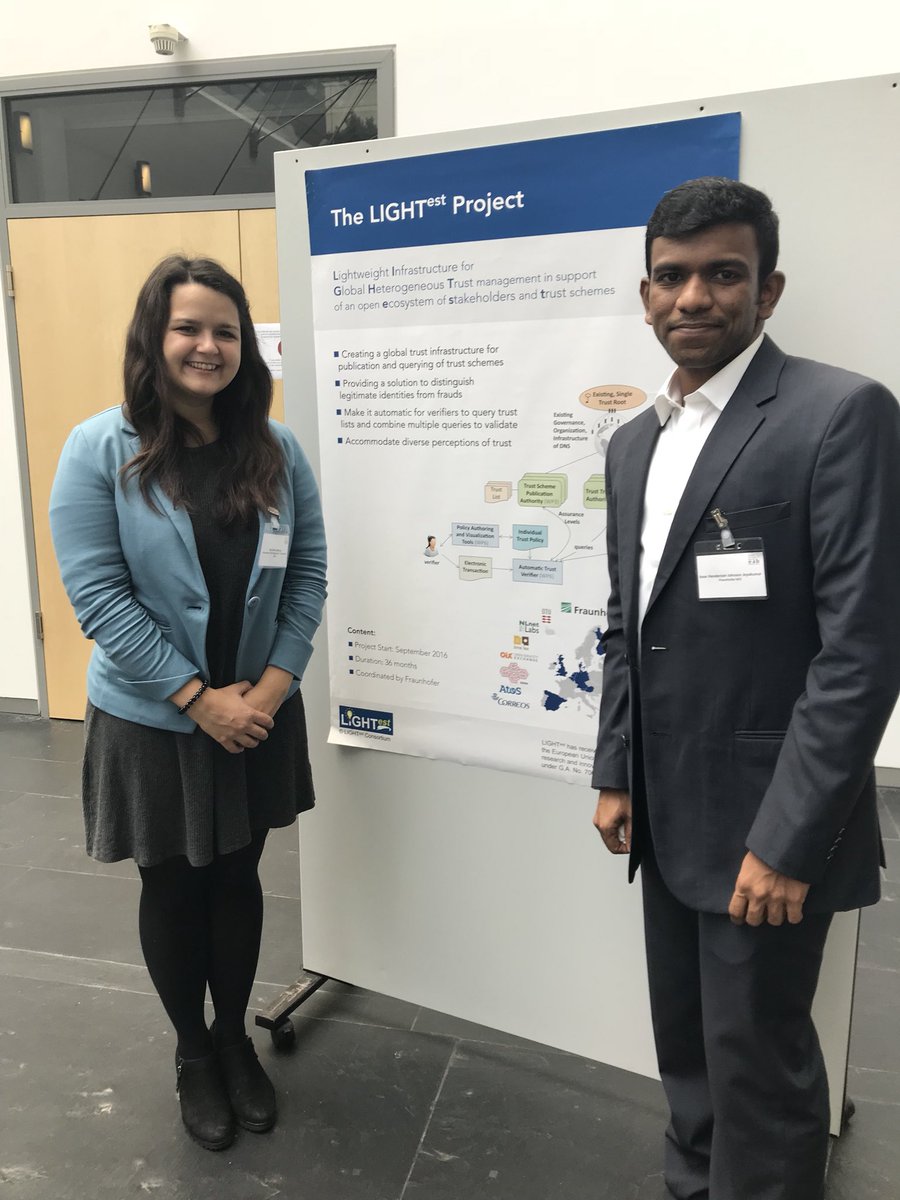 Thanks for having us <a href="/euro_biometrics/">EAB</a> ! We had a wonderful time presenting <a href="/LIGHTest_trust/">LIGHTest</a> this afternoon at the #eab2018 conference! Come see our <a href="/LIGHTest_trust/">LIGHTest</a> demo later today! #trust #lightest #euproject #research