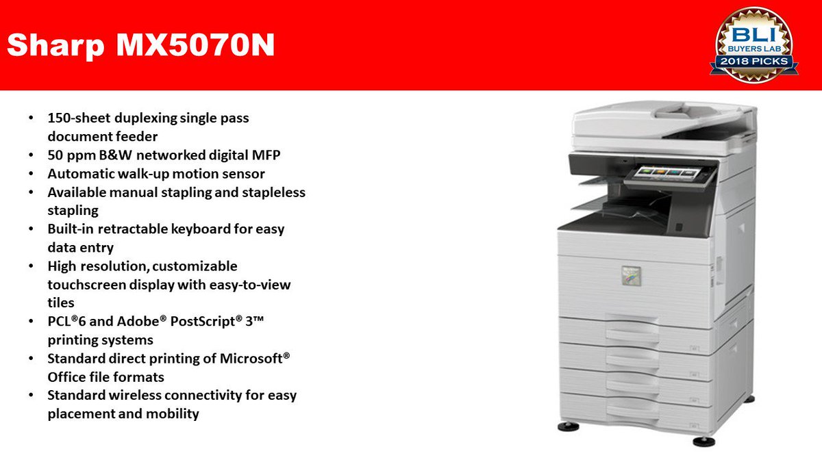 Bli awards sharp copiers safassrus