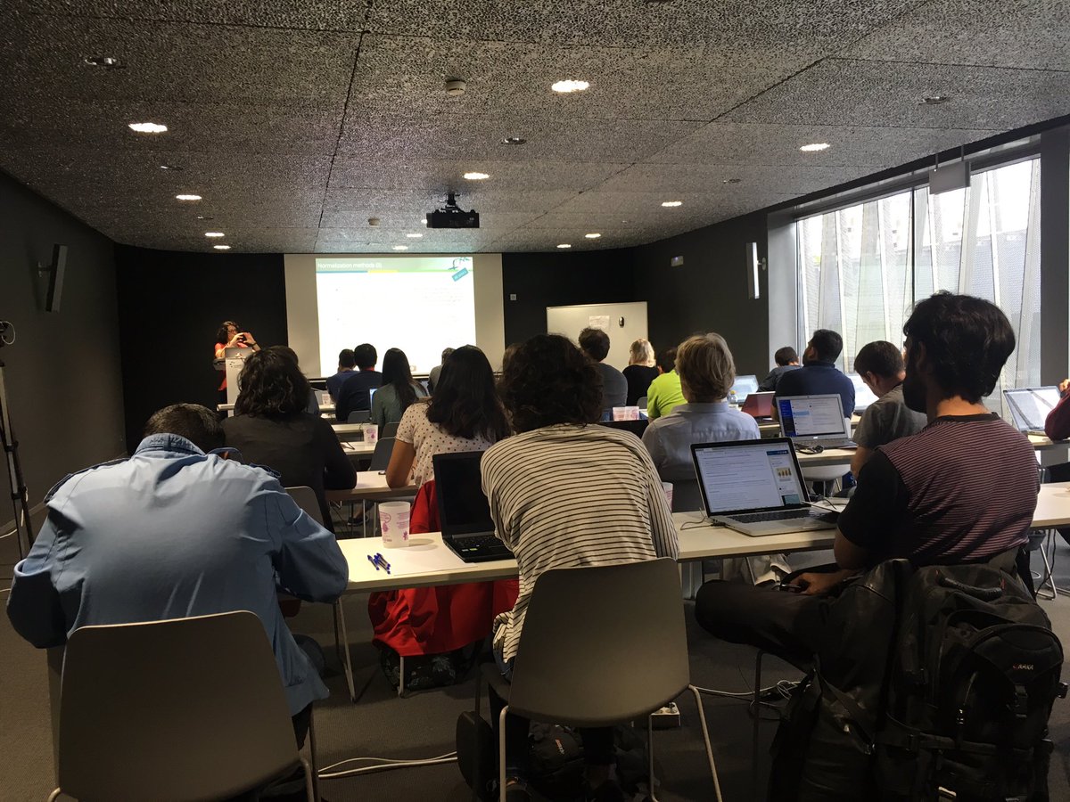 <a href="/STATegra/">STATegra</a> #SummerSchool2018 started! First lecture (and hands on coming!) from Sonia Tarazona, <a href="/CIPFciencia/">CIPF</a>. Here at <a href="/navarrabiomed/">Navarrabiomed</a> and organized by <a href="/TransBio_NB/">Transbio</a>
