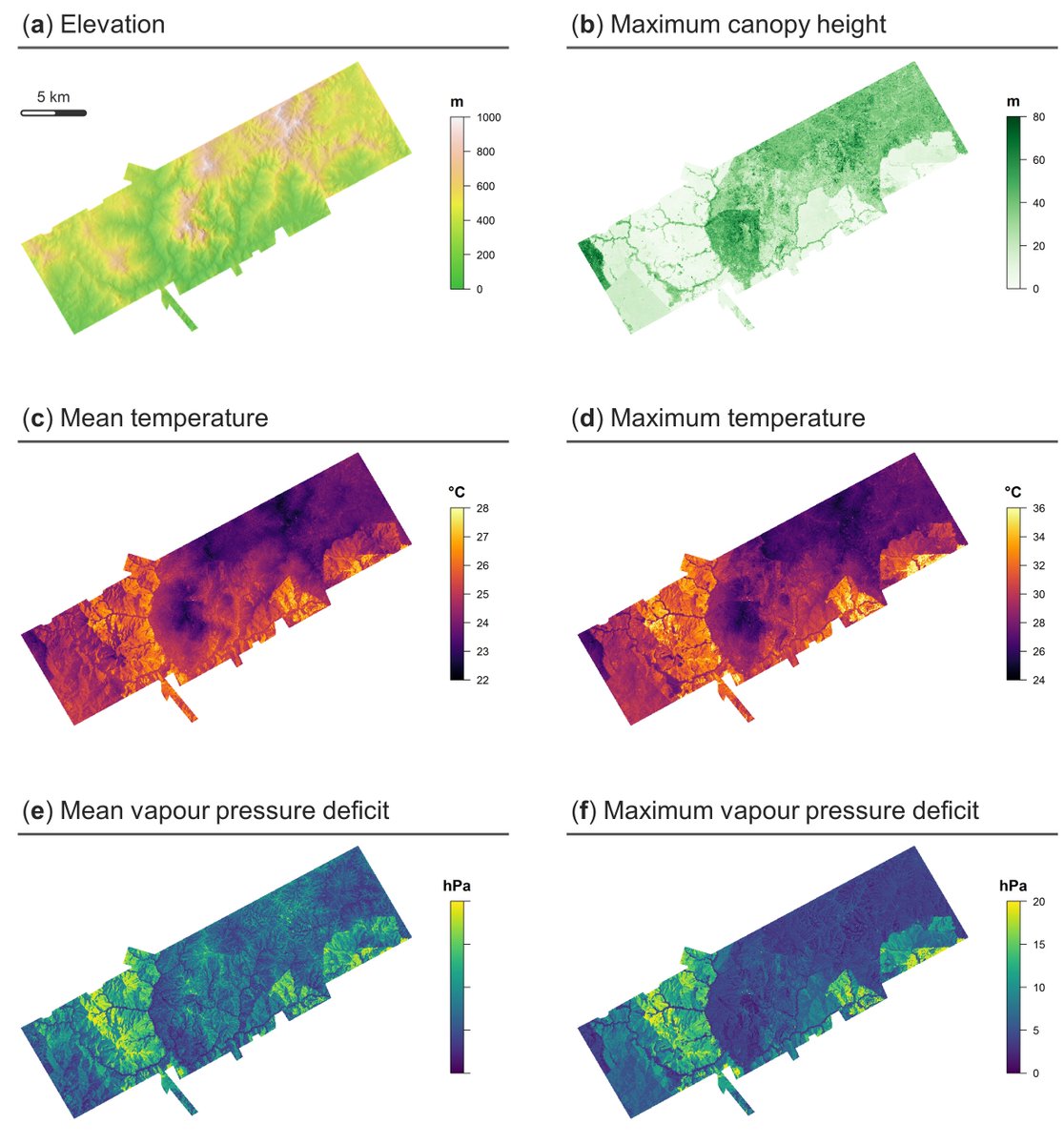 We have a new paper @GlobalChangeBio where we use LiDAR to map the microclimate of human-modified tropical landscapes to better understand the impacts of logging on biodiversity & ecosystem functioning in Borneo: dx.doi.org/10.1111/gcb.14… @SAFE_Project @SEARRP