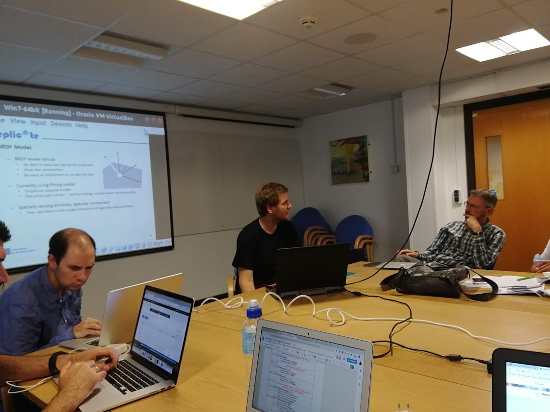 ReplicateProj's tweet photo. A very fruitful meeting for @ReplicateProj partners in Cambridge!  #AR #VR #3DAcquisition https://t.co/bOkgPcXGQX