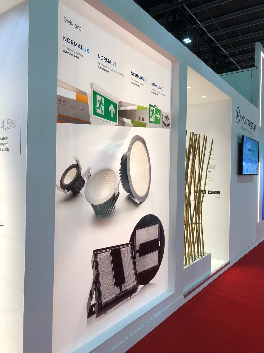 Arrancamos la segunda jornada en #LightMiddleEast, la mayor feria de iluminación de Oriente Medio. Si estás en Dubai, ven a visitarnos al stand 2A29 y conoce nuestras novedades en iluminación técnica y emergencia.