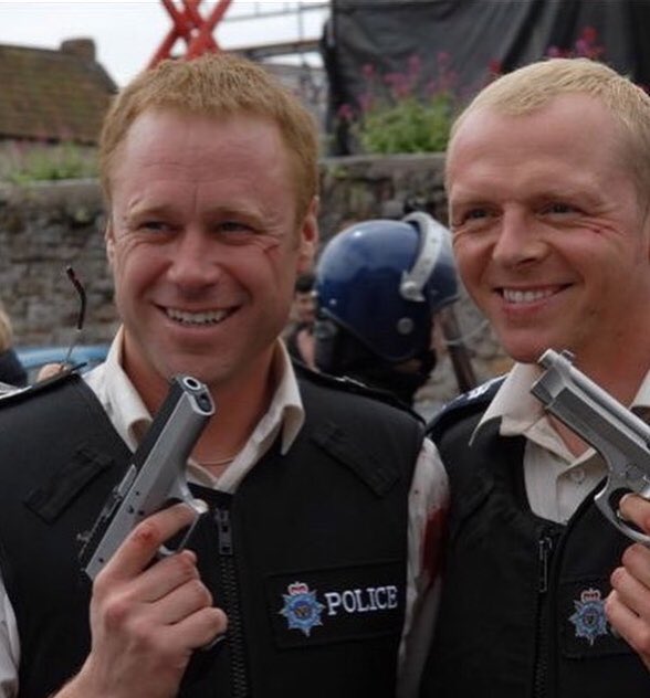stuntcentral's tweet photo. Stuntman Rowley Irlam doubling @simonpegg on Hot Fuzz #stunts #hottfuzz #simonpegg https://t.co/50LlvoBF5l
